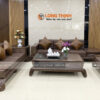 Sofa Cao Cấp Gỗ Óc Chó Mẫu Chân Xoắn