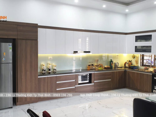 Tủ Bếp Gỗ MDF An Cường Cao Cấp